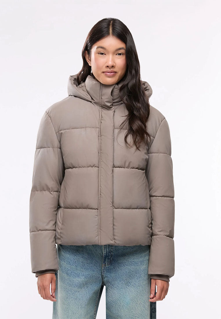 Women's Padded jacket with plain hood