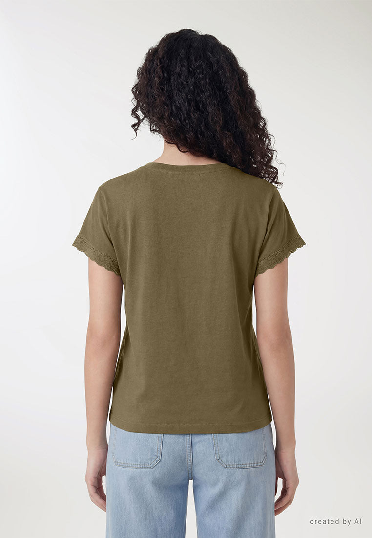 Women's Macramé edge Shirt