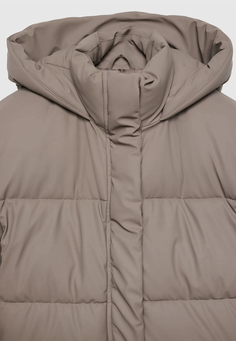 Women's Padded jacket with plain hood