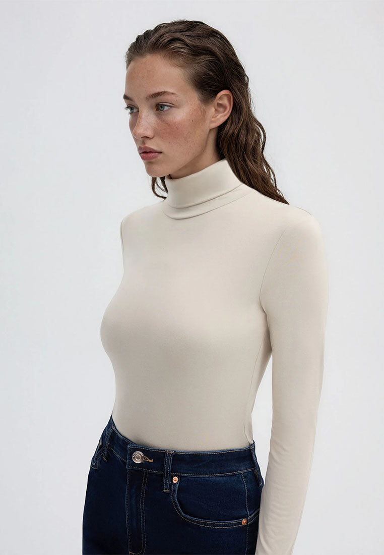 Women's High-neck Long-sleeved T-shirt