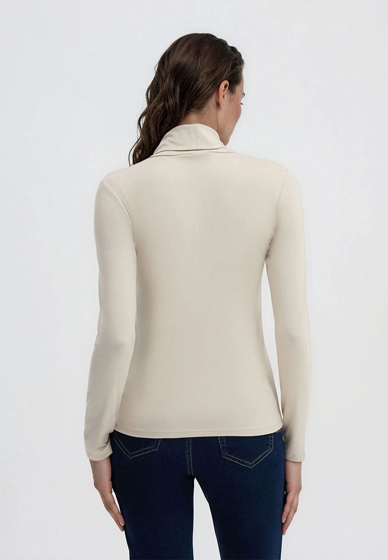 Women's High-neck Long-sleeved T-shirt