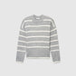 Women's Soft Crew Neck Striped Sweater