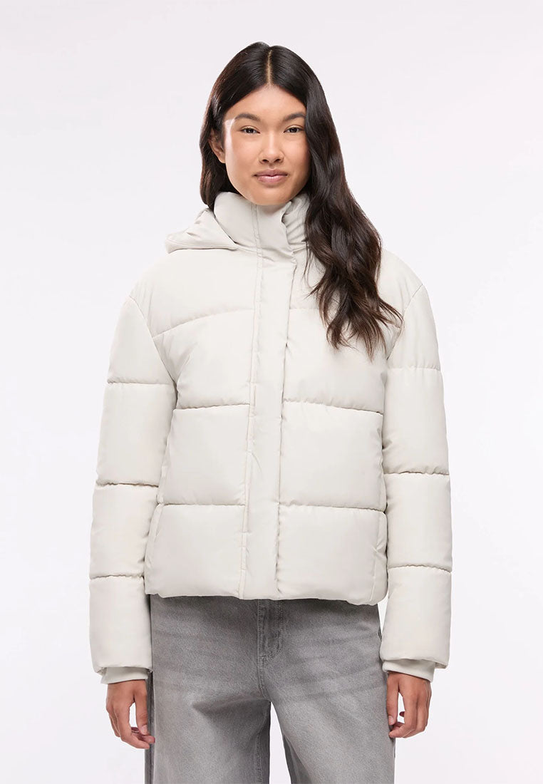 Women's Padded jacket with plain hood
