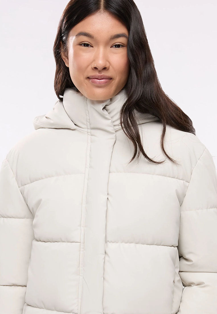 Women's Padded jacket with plain hood
