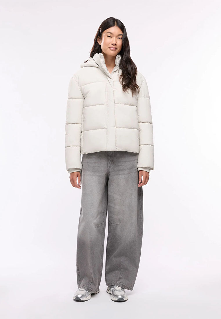 Women's Padded jacket with plain hood
