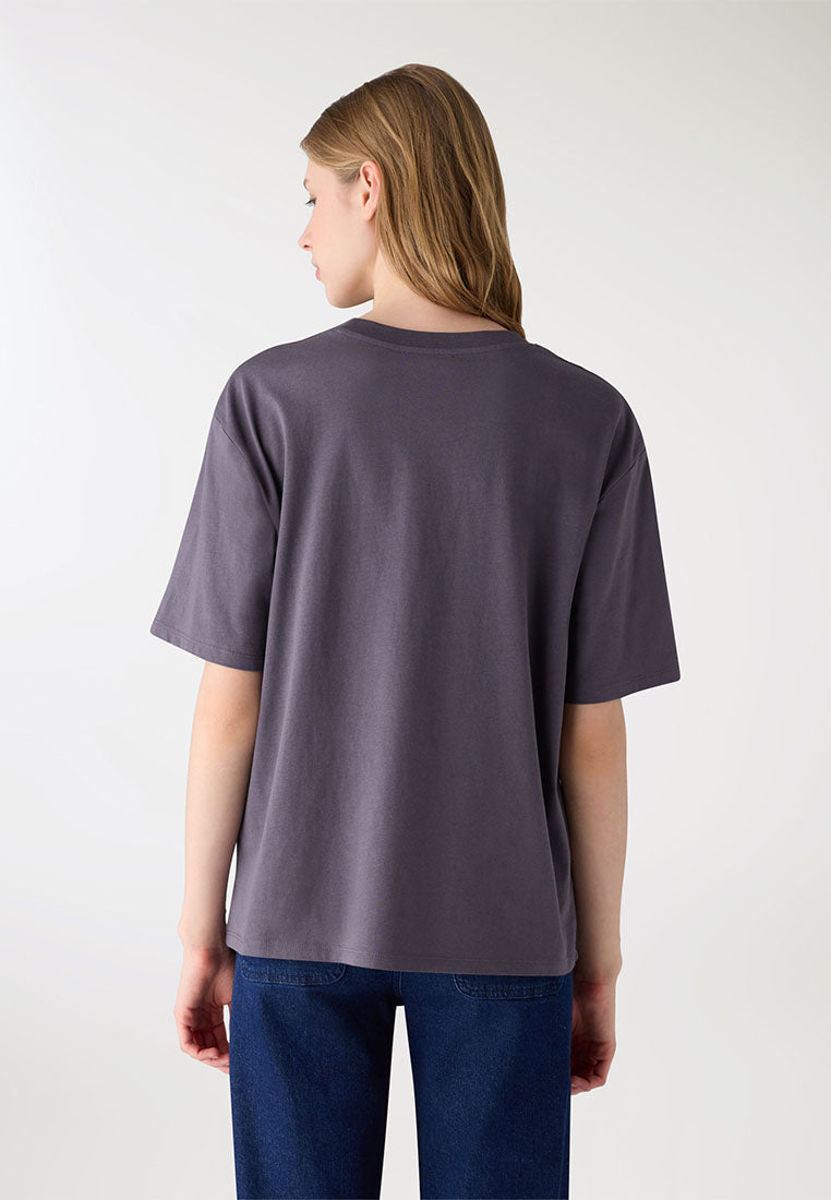 Women's Ocean Print Oversized Tee