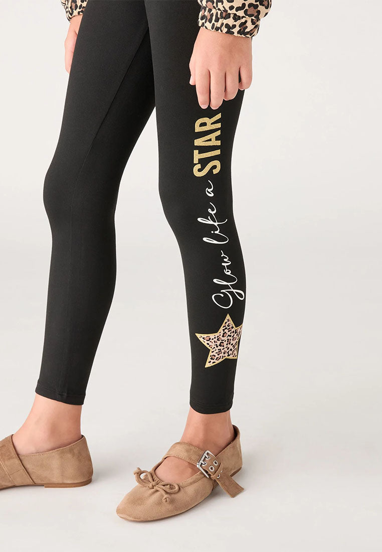 Long Leggings with Star for Girls