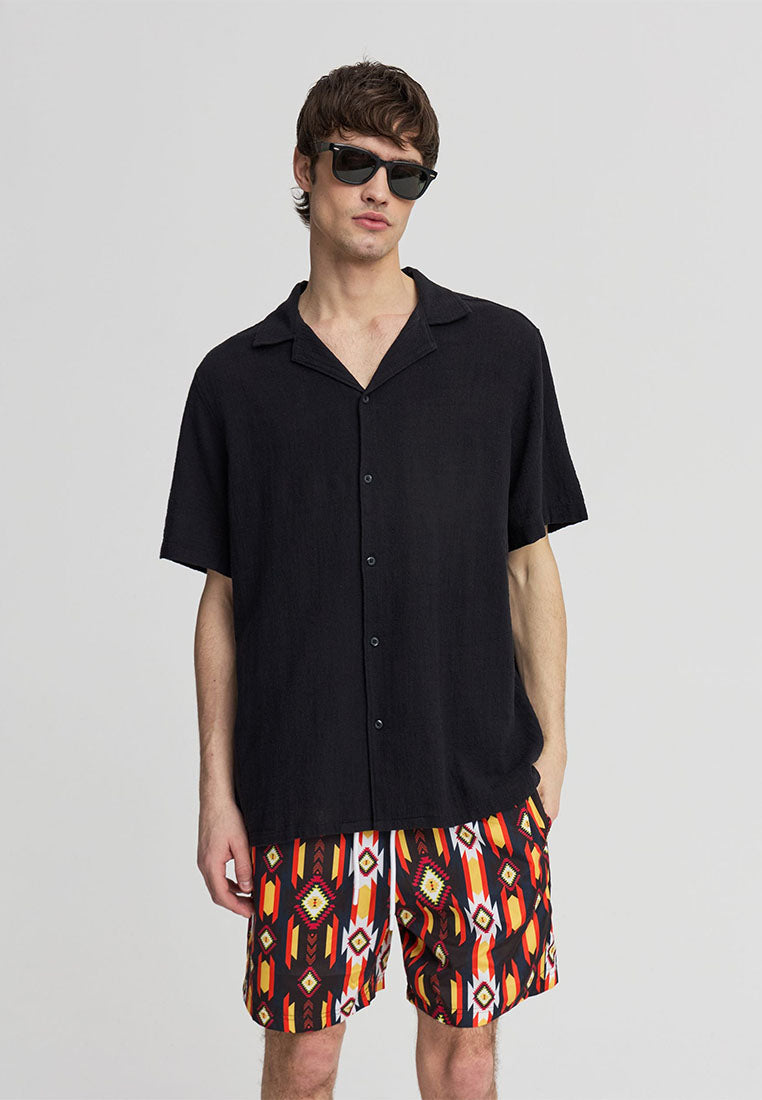 Men's Plain Bowling Shirt