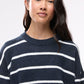 Women's Soft Crew Neck Striped Sweater
