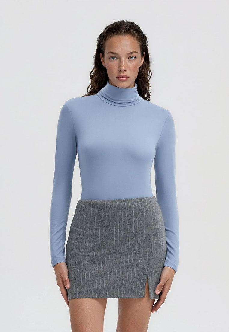 Women's High-neck Long-sleeved T-shirt