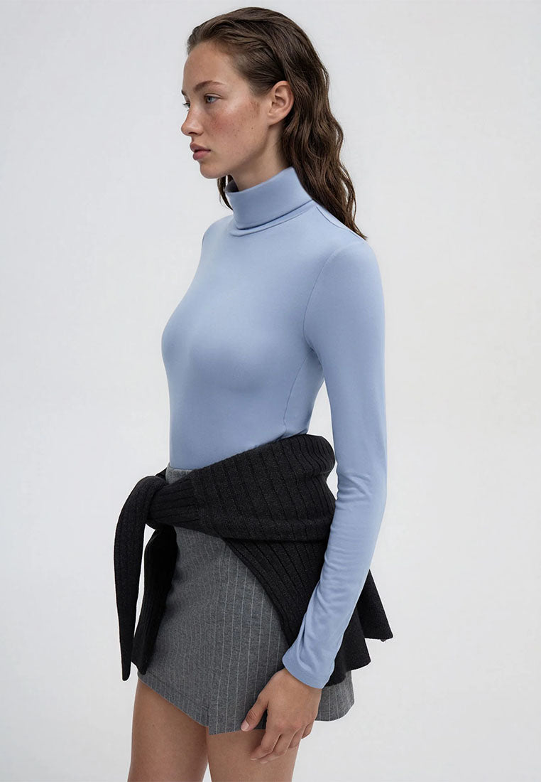 Women's High-neck Long-sleeved T-shirt