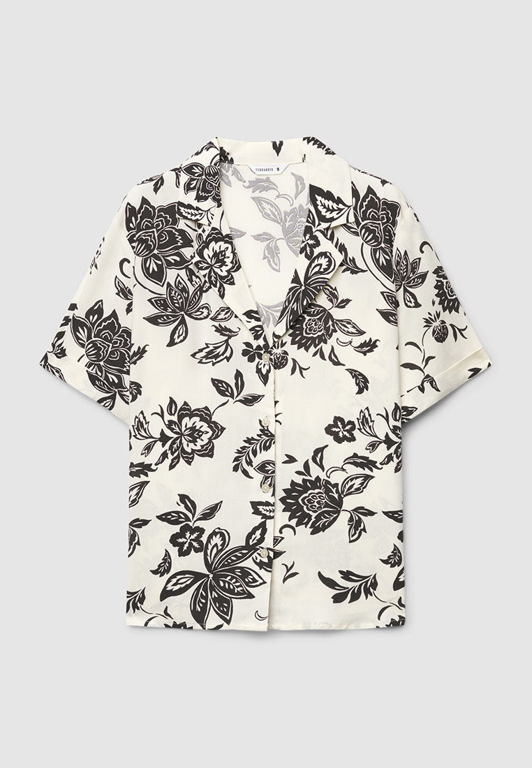 Women's Floral Loose-fitting shirt