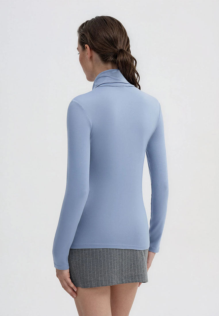 Women's High-neck Long-sleeved T-shirt