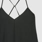Women's V-Neck Crisscross Back Maxi Dress