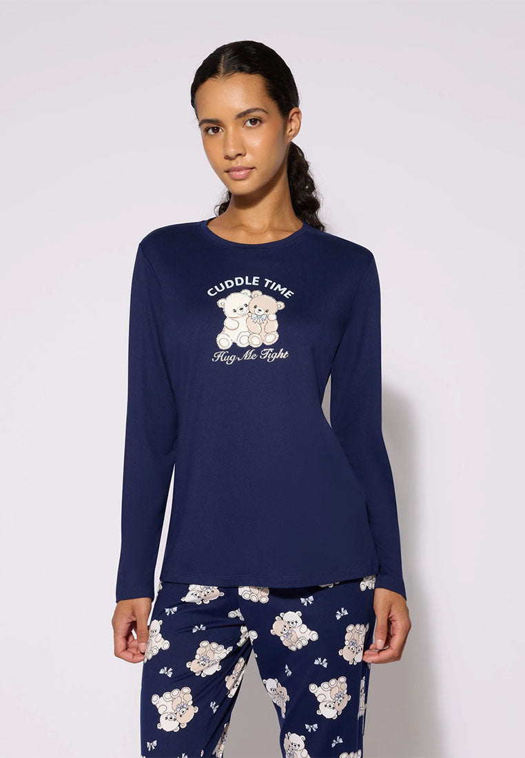 Women's Bear print pyjama set