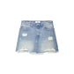 Women's Distressed Denim Mini Skirt