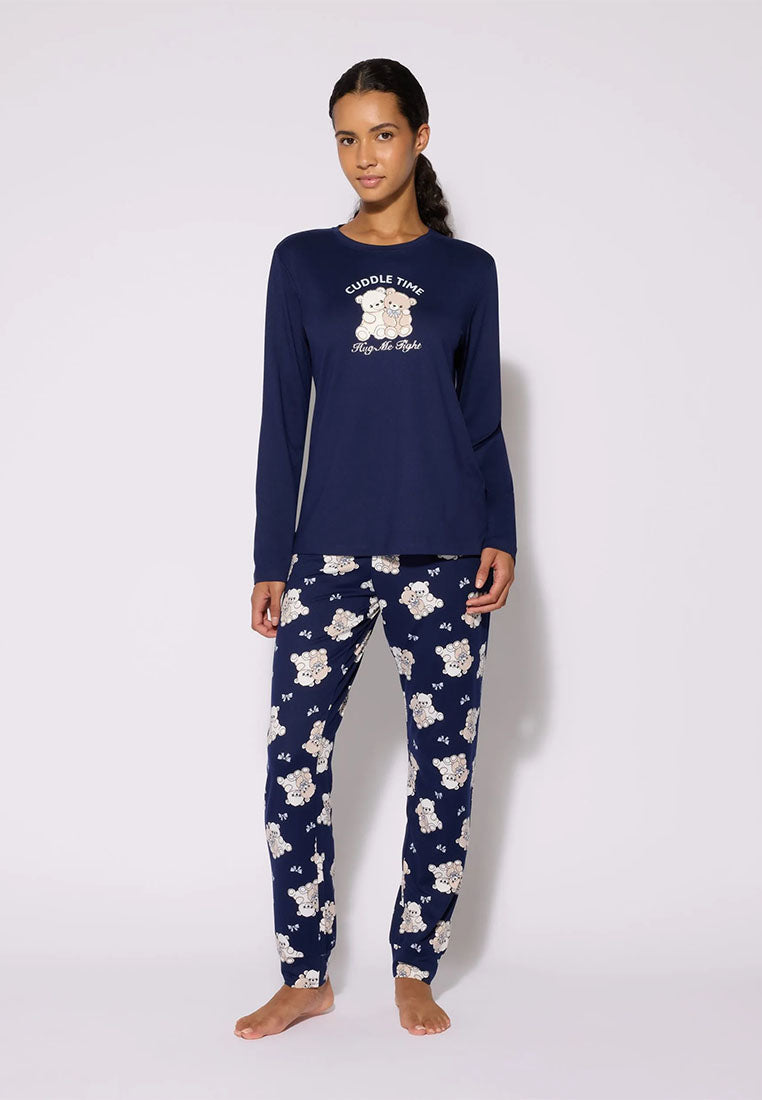 Women's Bear print pyjama set