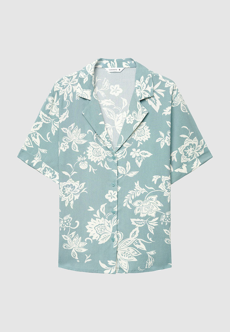 Women's Floral Loose-fitting shirt