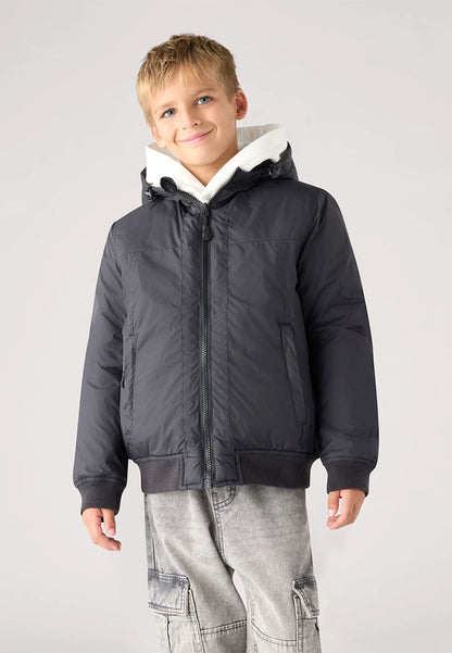 Padded jacket with hood and zip for Boys