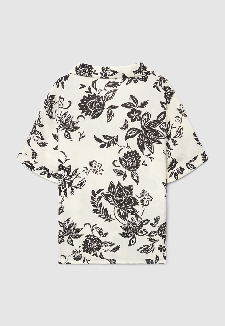 Women's Floral Loose-fitting shirt