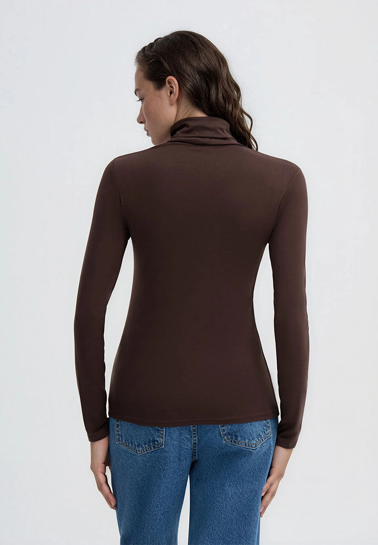 Women's High-neck Long-sleeved T-shirt
