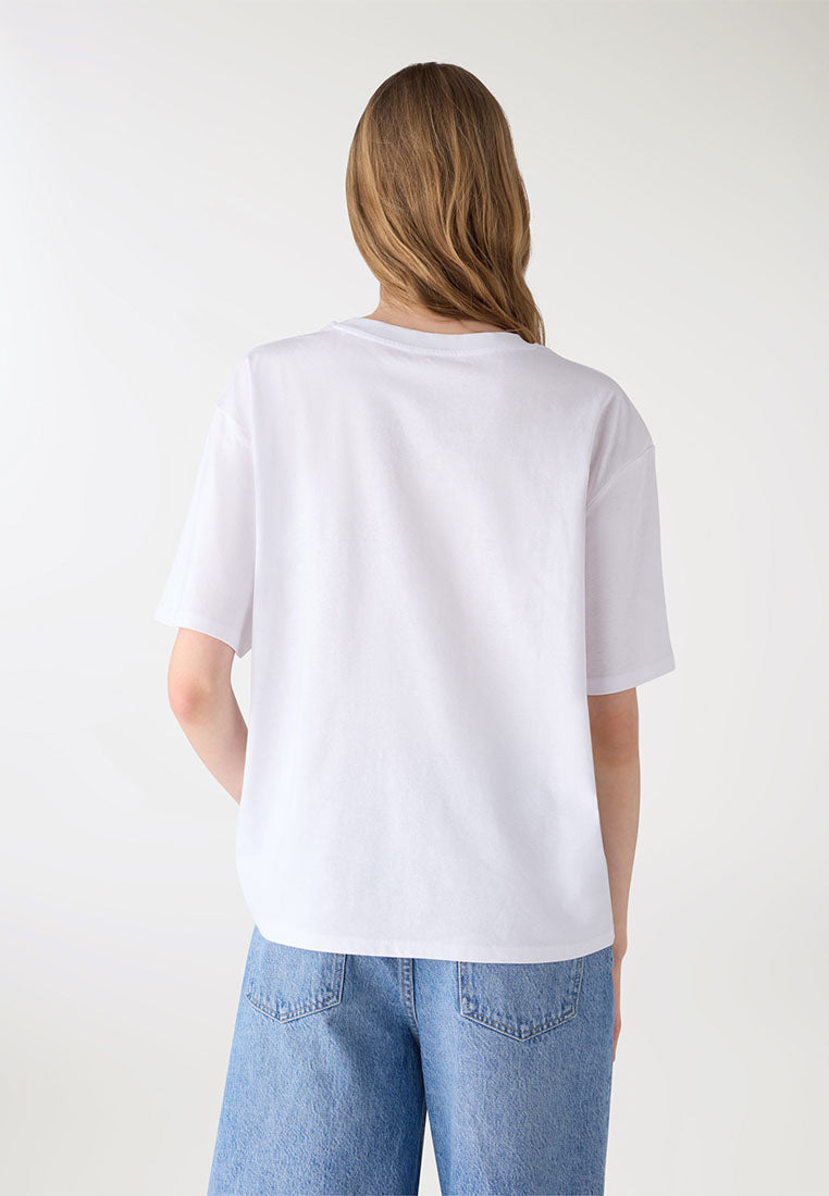 Women's Ocean Print Oversized Tee