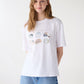 Women's Ocean Print Oversized Tee