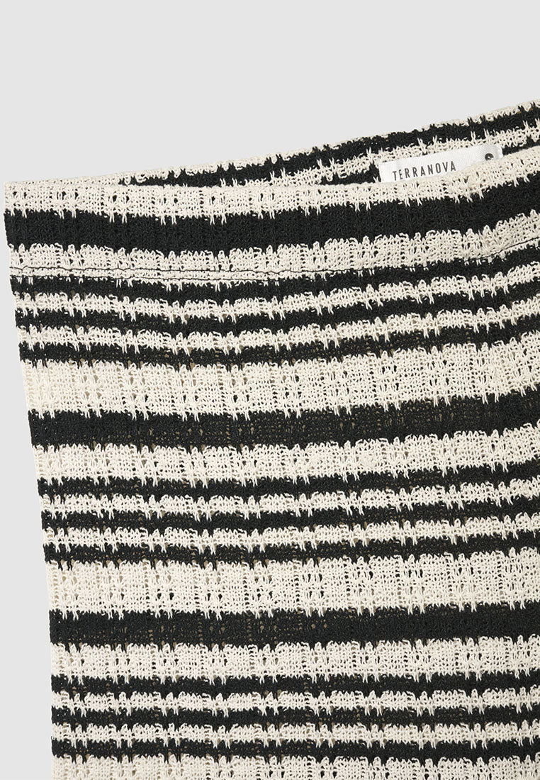 Women's Striped Culotte Shorts