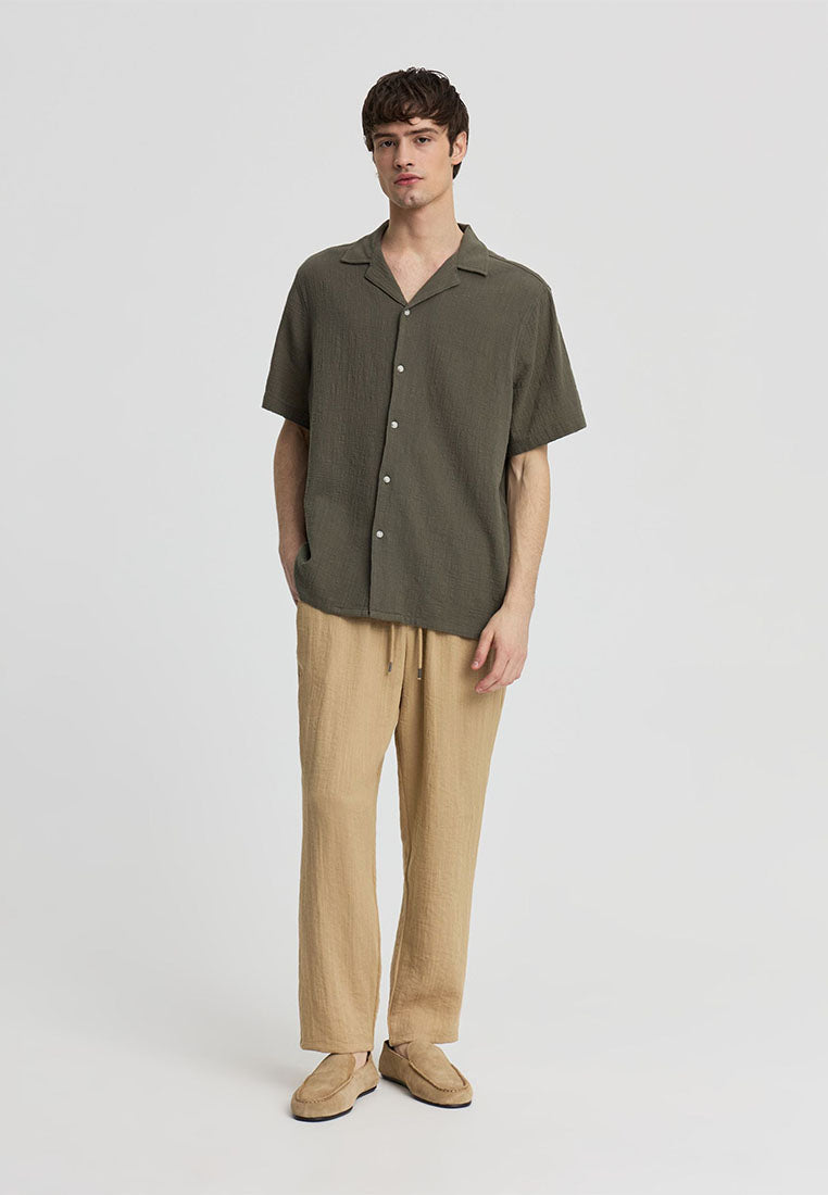 Men's Plain Bowling Shirt