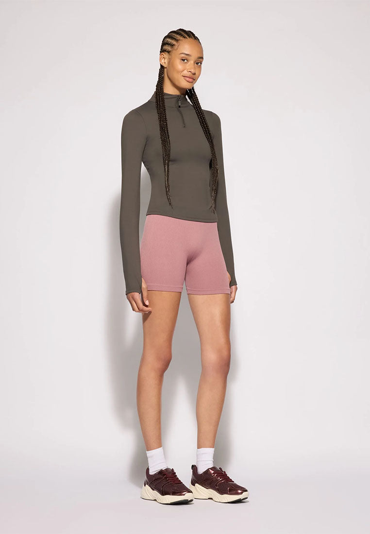 Women's Half-Zip Sports Long-sleeves T-Shirt