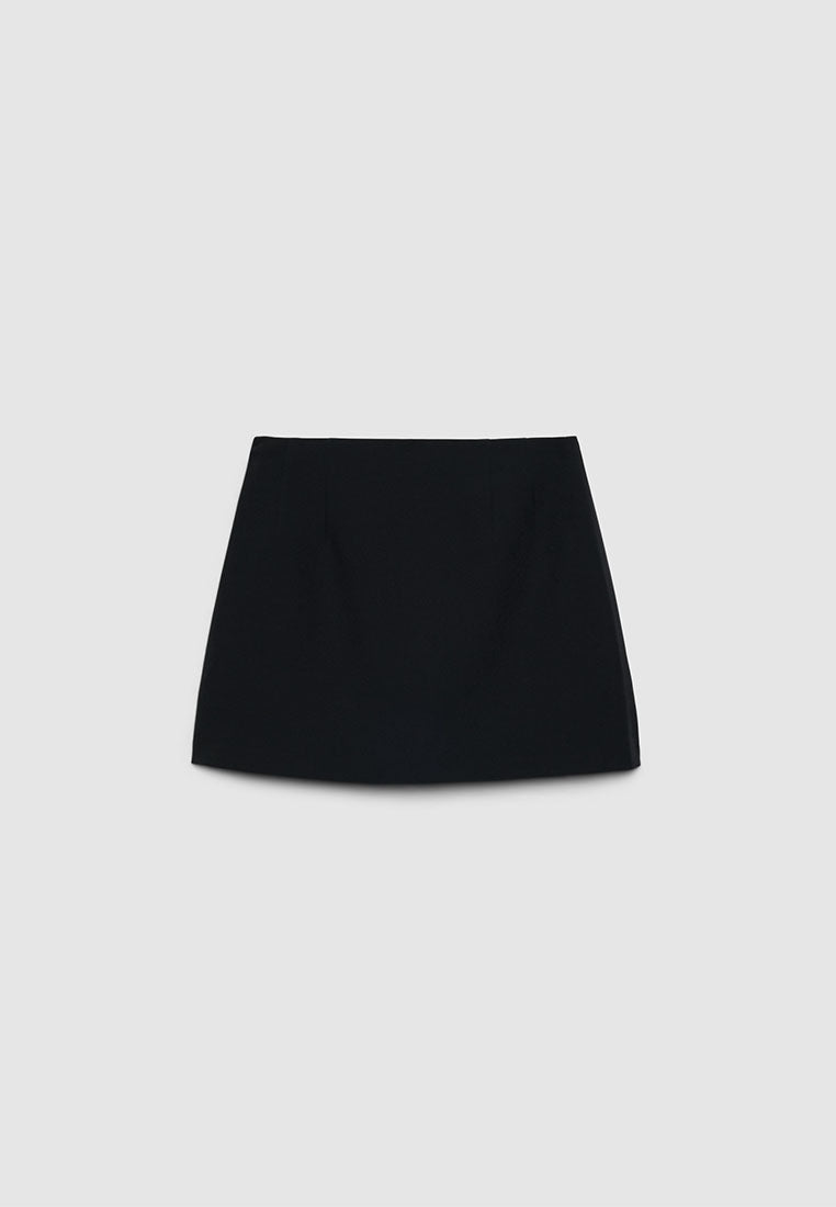 Women's High-Rise Minimalist A-Line Mini Skirt