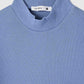Women's Ribbed T-shirt with mock neck collar