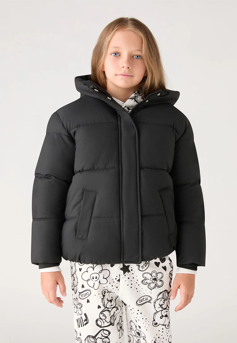 Padded jacket with hood for Girls