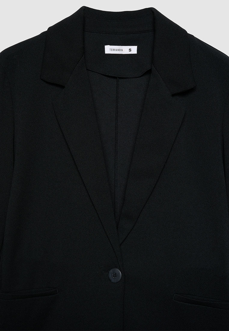 Women's Unstructured solid-colour jacket
