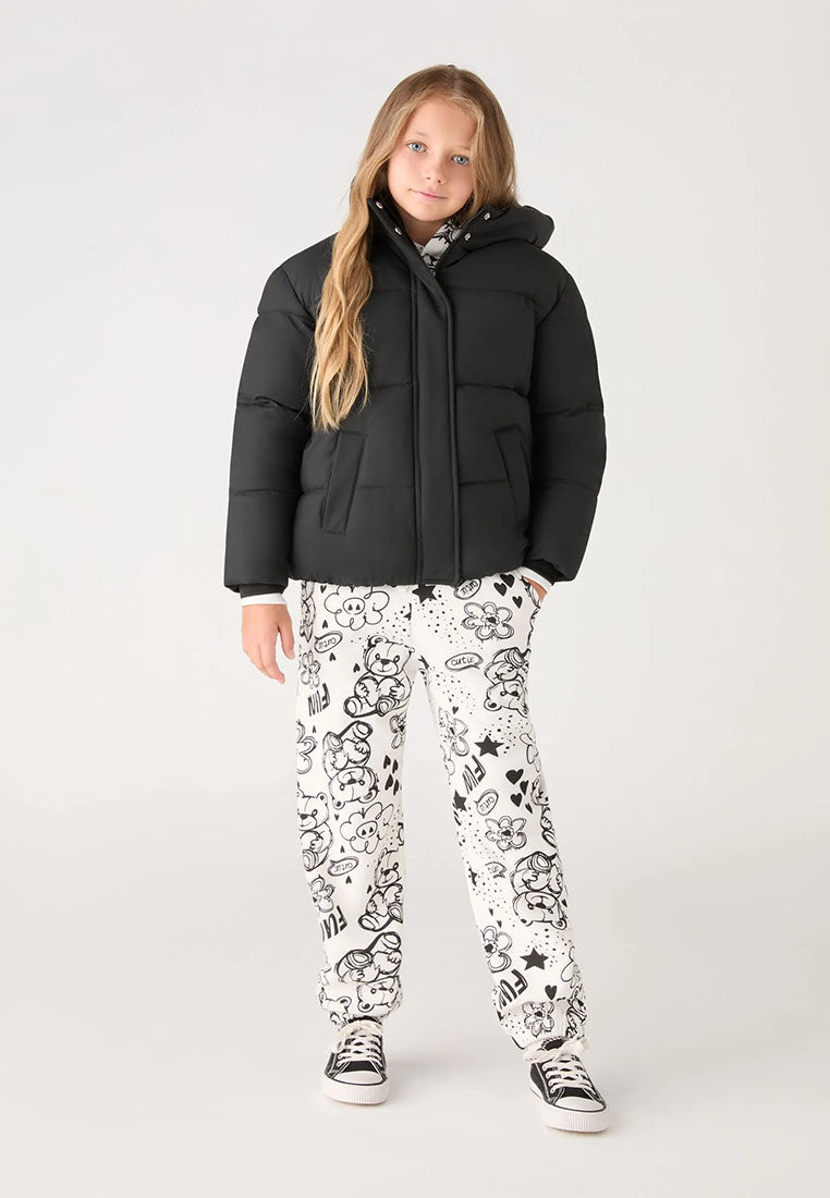 Padded jacket with hood for Girls