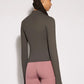 Women's Half-Zip Sports Long-sleeves T-Shirt