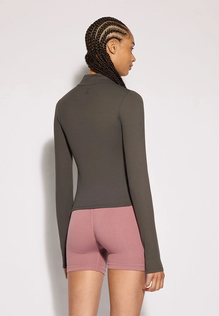 Women's Half-Zip Sports Long-sleeves T-Shirt