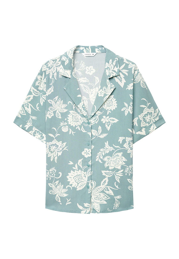 Women's Floral Loose-fitting shirt