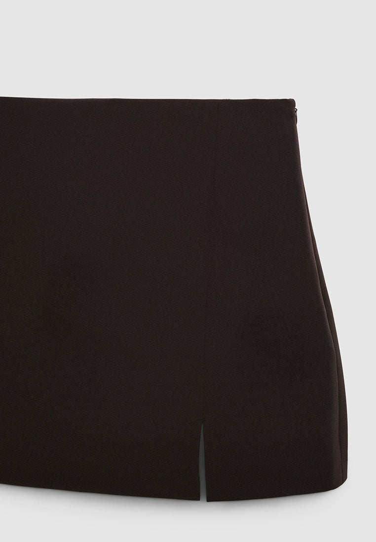 Women's High-Rise Minimalist A-Line Mini Skirt