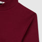 Women's Ribbed T-shirt with mock neck collar