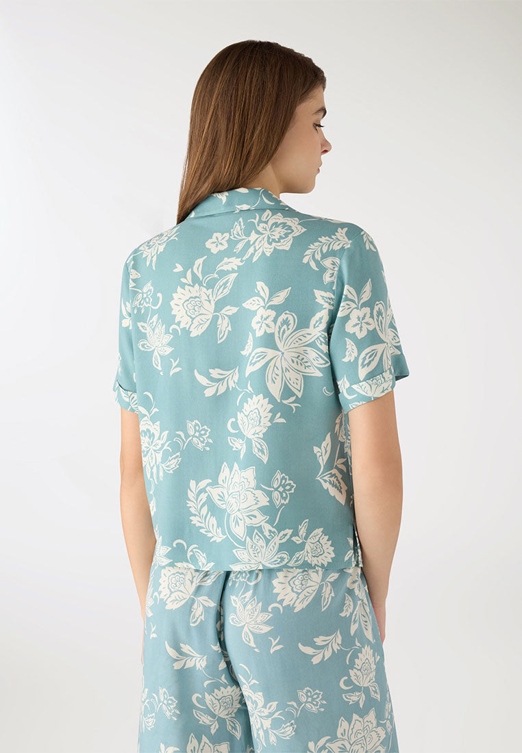 Women's Floral Loose-fitting shirt