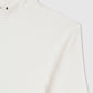Women's Ribbed T-shirt with mock neck collar