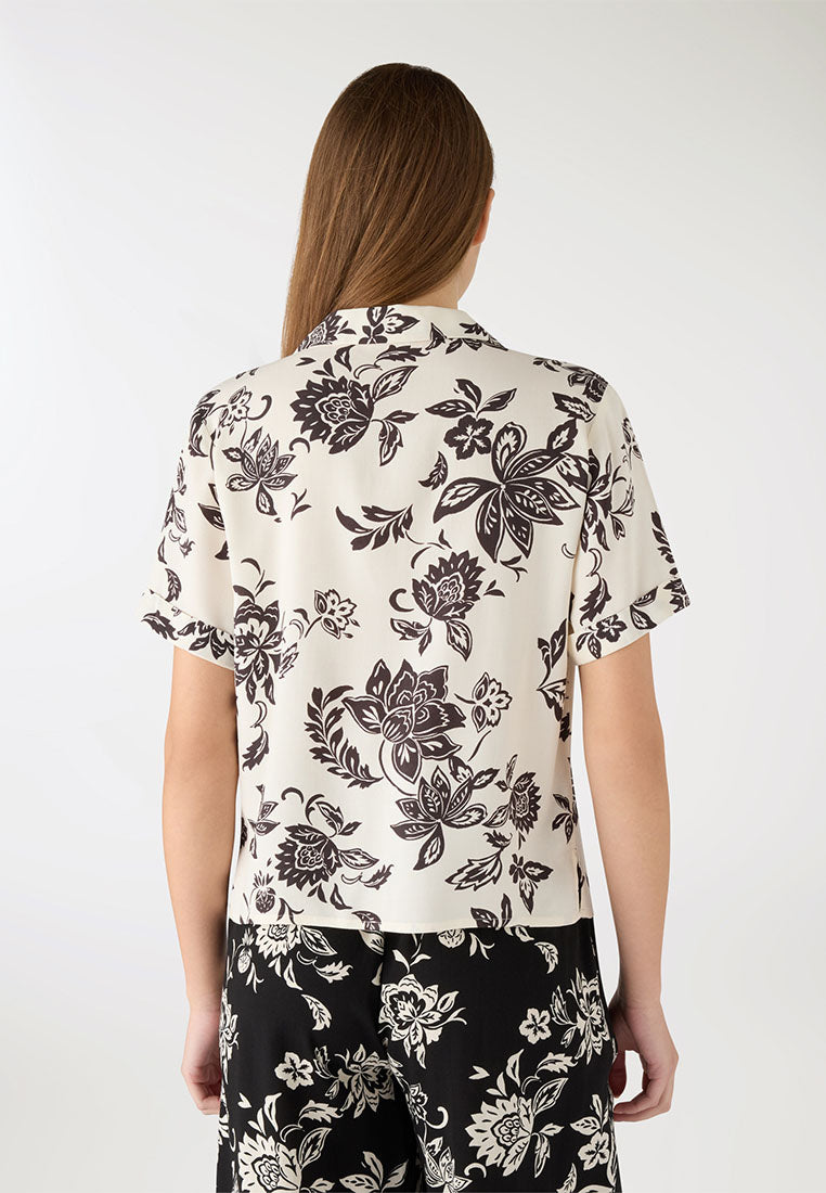 Women's Floral Loose-fitting shirt