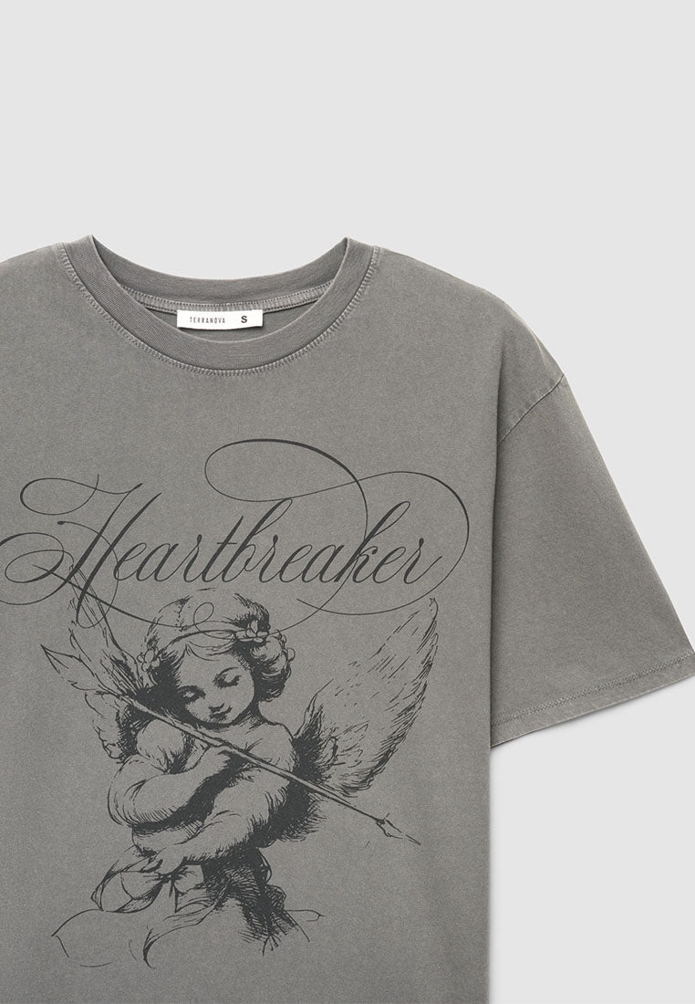 Women's Heartbreaker Angel Graphic T-Shirt