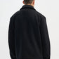 Men's Zip-up shirt jacket with patch pockets