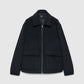 Men's Zip-up shirt jacket with patch pockets
