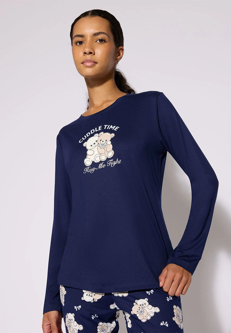 Women's Bear print pyjama set
