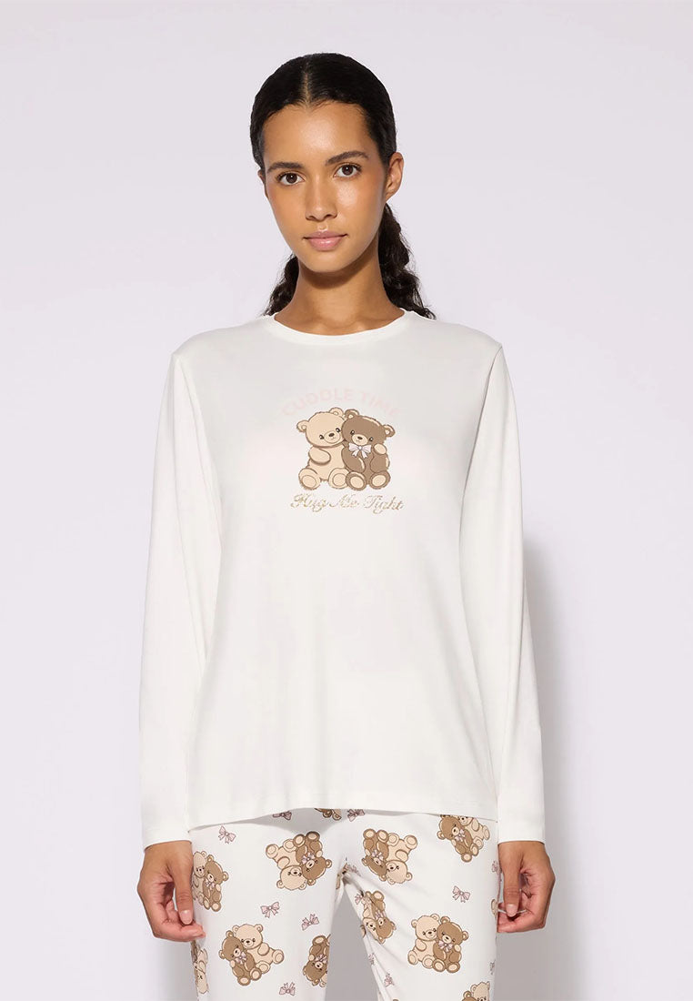 Women's Bear print pyjama set
