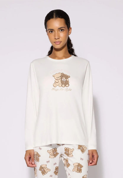 Women's Bear print pyjama set