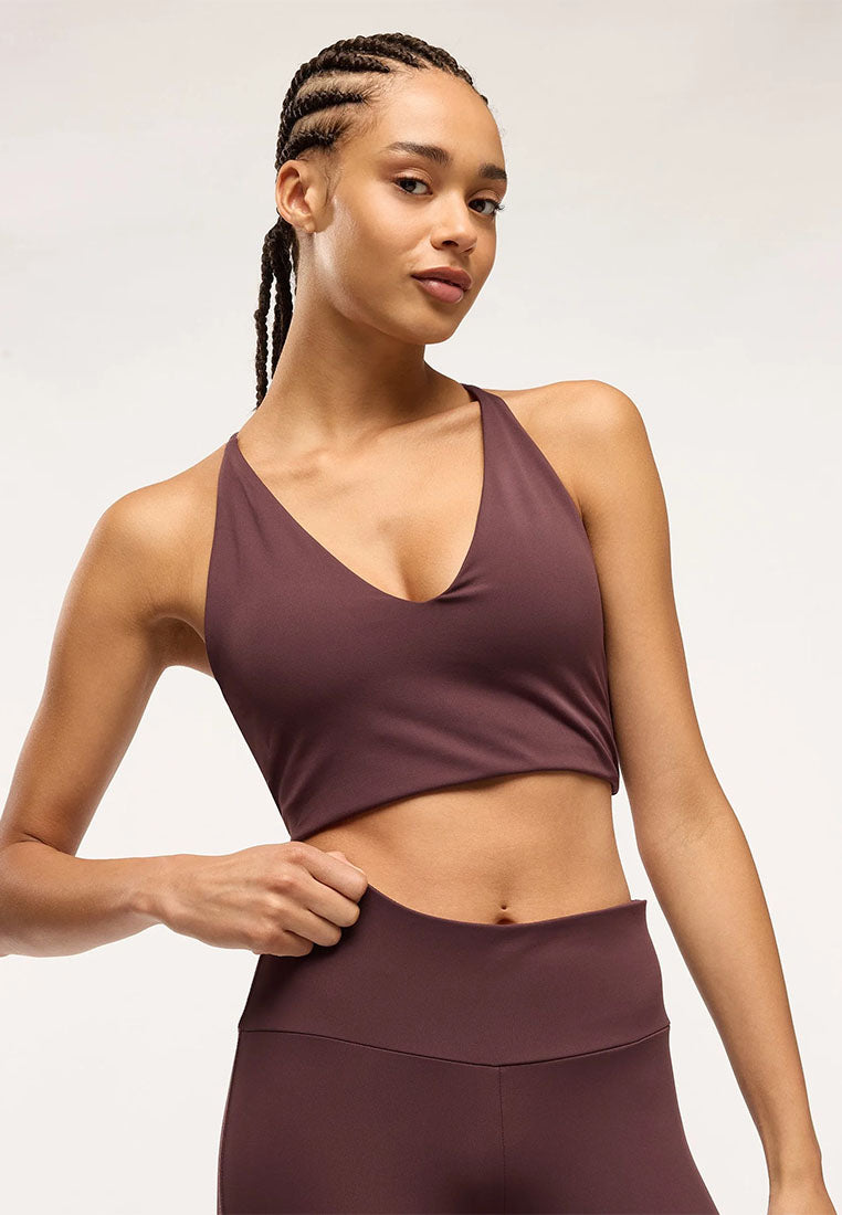 Women's V-Neck Sports Bra Top